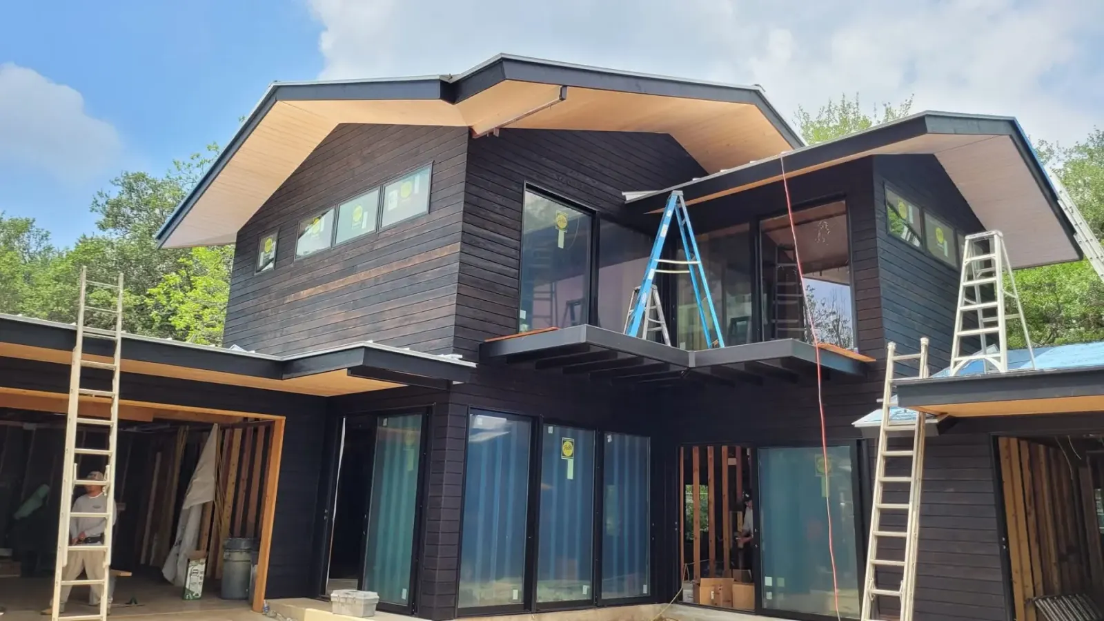 Freshly painted home exterior in San Antonio by SATX Painters